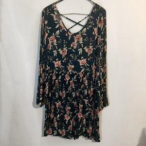 Forever 21 Floral Long Sleeve Dress